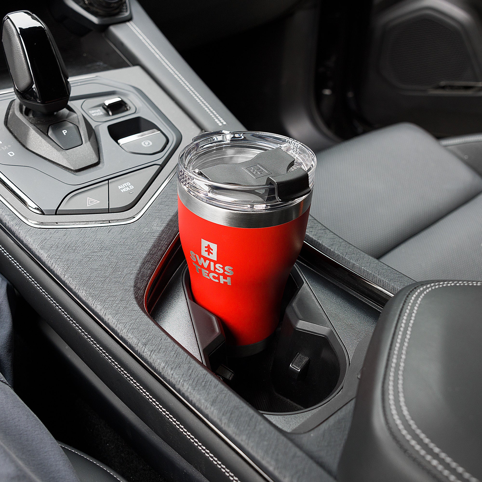 Läcksäker termoskopp 350 ml - Röd