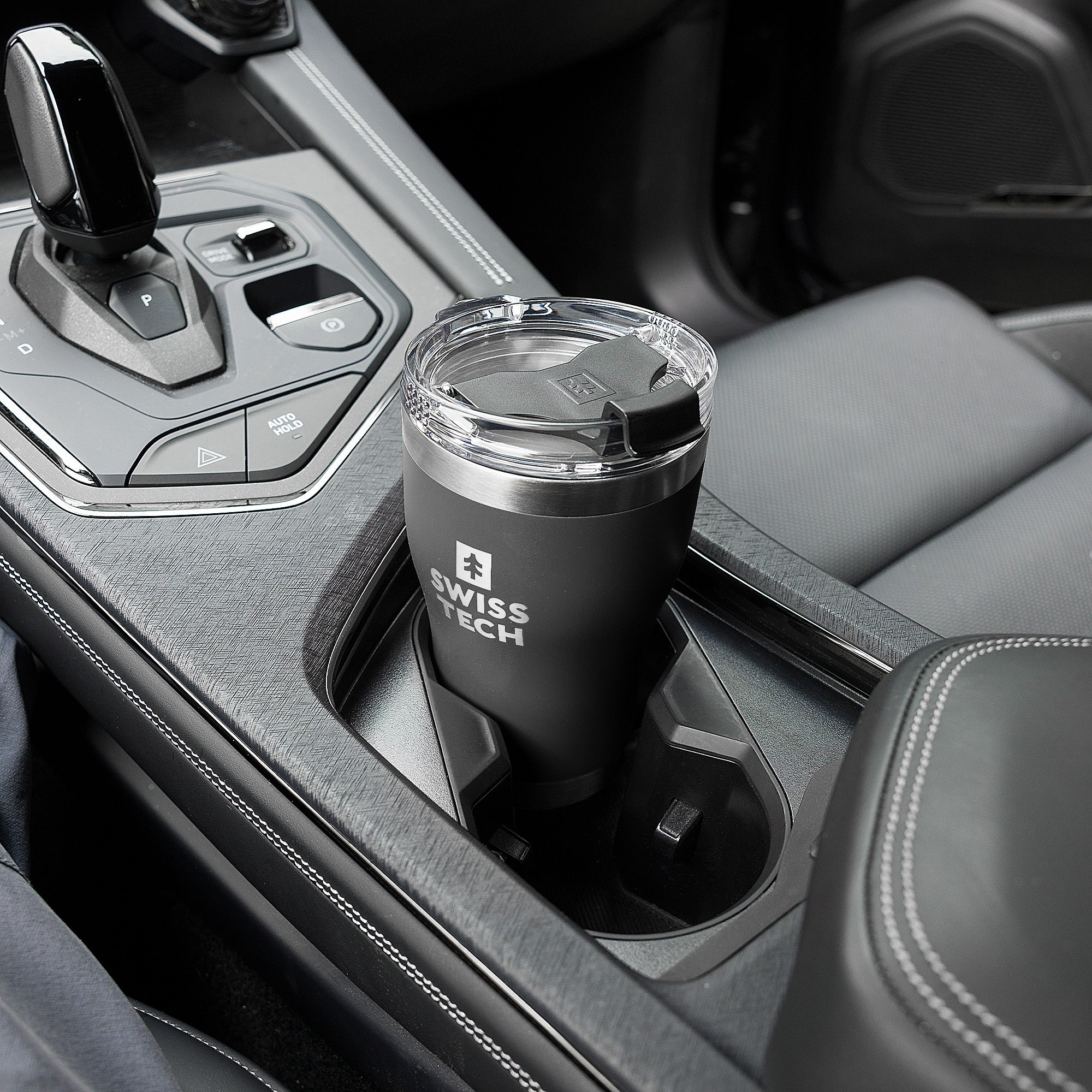 Läcksäker termoskopp 350 ml - Svart