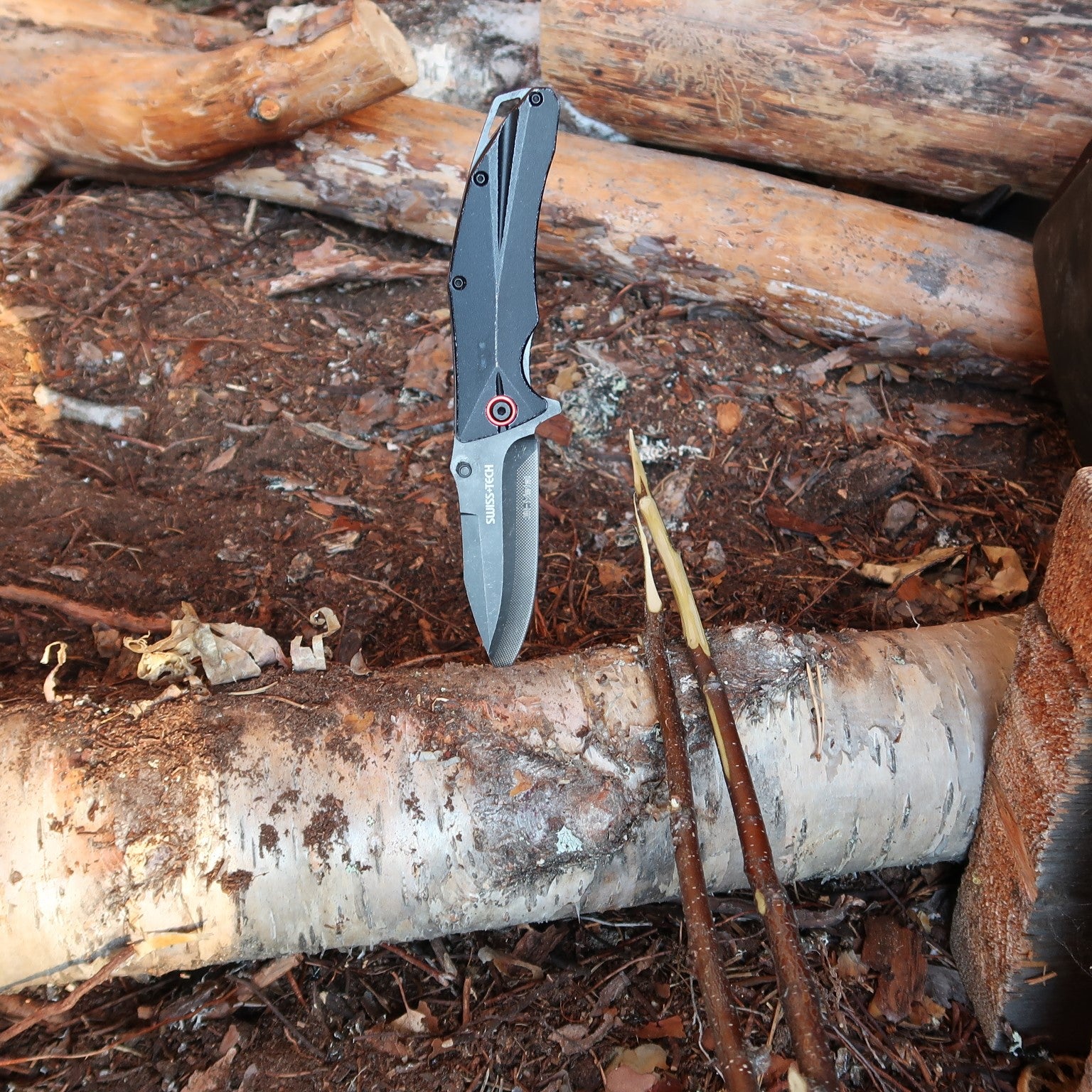 SwissTech fällkniv - Alu bi-metall